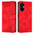 Leather Case Stands Flip Cover Holder Y04X for OnePlus Nord CE 3 5G Red