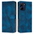 Leather Case Stands Flip Cover Holder Y04X for Realme 10 4G Blue