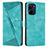 Leather Case Stands Flip Cover Holder Y04X for Realme 10 4G Green