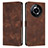 Leather Case Stands Flip Cover Holder Y04X for Realme 11 Pro 5G Brown