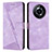 Leather Case Stands Flip Cover Holder Y04X for Realme 11 Pro 5G Purple