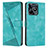 Leather Case Stands Flip Cover Holder Y04X for Realme Narzo N53 Green