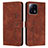 Leather Case Stands Flip Cover Holder Y04X for Xiaomi Mi 13 Pro 5G Brown