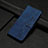Leather Case Stands Flip Cover Holder Y04X for Xiaomi Redmi 11A 4G Blue