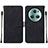 Leather Case Stands Flip Cover Holder Y05B for Huawei Honor Magic5 Pro 5G Black