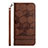 Leather Case Stands Flip Cover Holder Y05B for Samsung Galaxy A02s