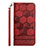 Leather Case Stands Flip Cover Holder Y05B for Samsung Galaxy A02s Red