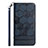 Leather Case Stands Flip Cover Holder Y05B for Samsung Galaxy A13 4G Blue