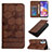 Leather Case Stands Flip Cover Holder Y05B for Samsung Galaxy A23 4G