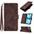 Leather Case Stands Flip Cover Holder Y06B for Apple iPhone 14