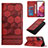 Leather Case Stands Flip Cover Holder Y06B for Samsung Galaxy S20 FE 4G