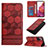 Leather Case Stands Flip Cover Holder Y06B for Samsung Galaxy S20 FE 5G