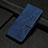 Leather Case Stands Flip Cover Holder Y06X for Google Pixel 6a 5G Blue