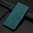 Leather Case Stands Flip Cover Holder Y06X for Google Pixel 6a 5G Green