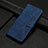 Leather Case Stands Flip Cover Holder Y06X for Google Pixel 7 Pro 5G Blue