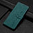 Leather Case Stands Flip Cover Holder Y06X for Google Pixel 7 Pro 5G Green