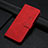 Leather Case Stands Flip Cover Holder Y06X for Motorola Moto G53j 5G Red