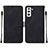 Leather Case Stands Flip Cover Holder Y07B for Samsung Galaxy S22 Plus 5G