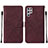 Leather Case Stands Flip Cover Holder Y07B for Samsung Galaxy S23 Ultra 5G