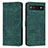 Leather Case Stands Flip Cover Holder Y07X for Google Pixel 6a 5G Green