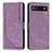 Leather Case Stands Flip Cover Holder Y07X for Google Pixel 6a 5G Purple