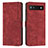 Leather Case Stands Flip Cover Holder Y07X for Google Pixel 6a 5G Red