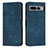 Leather Case Stands Flip Cover Holder Y07X for Google Pixel 7 Pro 5G Blue