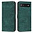 Leather Case Stands Flip Cover Holder Y07X for Google Pixel 7a 5G Green