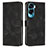 Leather Case Stands Flip Cover Holder Y07X for Huawei Honor 90 Lite 5G Black