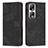 Leather Case Stands Flip Cover Holder Y07X for Huawei Honor 90 Pro 5G Black