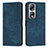 Leather Case Stands Flip Cover Holder Y07X for Huawei Honor 90 Pro 5G Blue