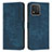 Leather Case Stands Flip Cover Holder Y07X for Huawei Honor X5 Blue