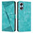 Leather Case Stands Flip Cover Holder Y07X for Huawei Honor X5 Plus Green