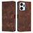 Leather Case Stands Flip Cover Holder Y07X for Huawei Honor X7a