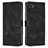 Leather Case Stands Flip Cover Holder Y07X for Motorola Moto E22 Black