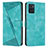 Leather Case Stands Flip Cover Holder Y07X for Motorola Moto E22 Green