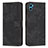 Leather Case Stands Flip Cover Holder Y07X for Motorola Moto E22S Black