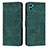 Leather Case Stands Flip Cover Holder Y07X for Motorola Moto E32 India Green