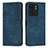 Leather Case Stands Flip Cover Holder Y07X for Motorola Moto Edge (2023) 5G Blue