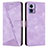 Leather Case Stands Flip Cover Holder Y07X for Motorola Moto Edge 30 Lite 5G Purple