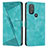 Leather Case Stands Flip Cover Holder Y07X for Motorola Moto G Power (2022) Green