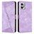 Leather Case Stands Flip Cover Holder Y07X for Motorola Moto G Power 5G (2023) Purple