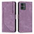 Leather Case Stands Flip Cover Holder Y07X for Motorola Moto G14 Purple