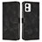 Leather Case Stands Flip Cover Holder Y07X for Motorola Moto G53j 5G Black