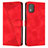 Leather Case Stands Flip Cover Holder Y07X for Nokia C02 Red