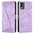 Leather Case Stands Flip Cover Holder Y07X for Nokia C32 Purple