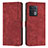 Leather Case Stands Flip Cover Holder Y07X for OnePlus 10 Pro 5G Red