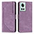 Leather Case Stands Flip Cover Holder Y07X for OnePlus 10R 5G Purple