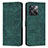 Leather Case Stands Flip Cover Holder Y07X for OnePlus 10T 5G Green