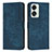 Leather Case Stands Flip Cover Holder Y07X for OnePlus Nord 2T 5G Blue